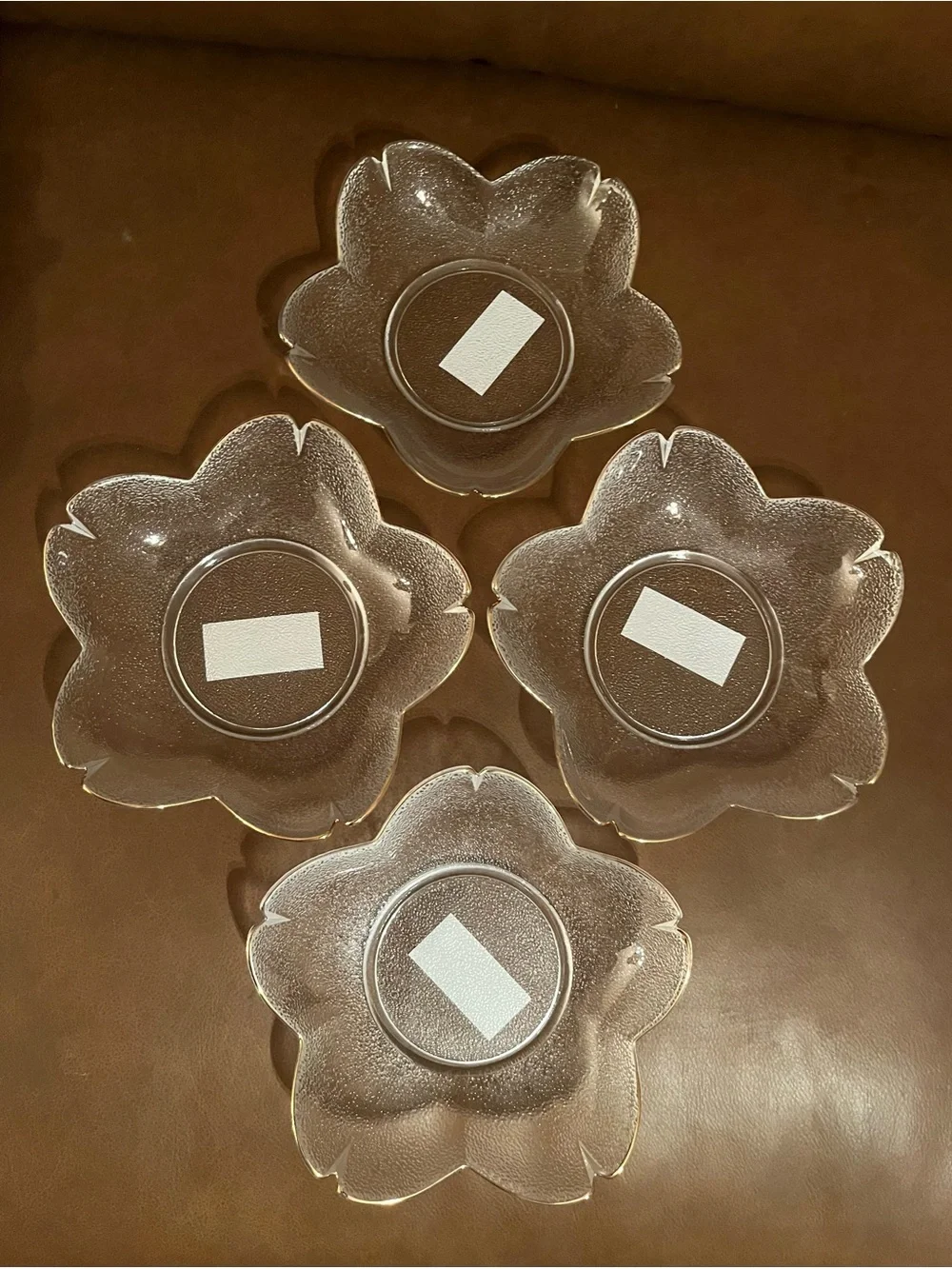 Yanzhexin Snack Bowl w/ Gold Rims, Set of 4